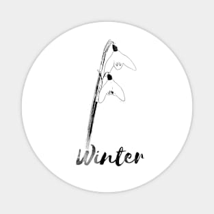 Winter Flower Magnet